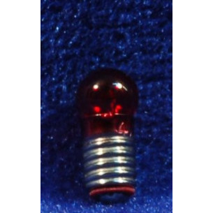 Red E5,5 bulb 1 cm glass
