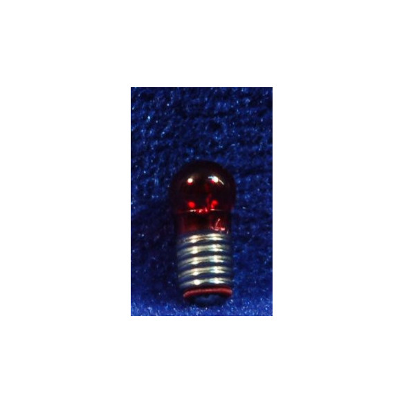 Red E5,5 bulb 1 cm glass
