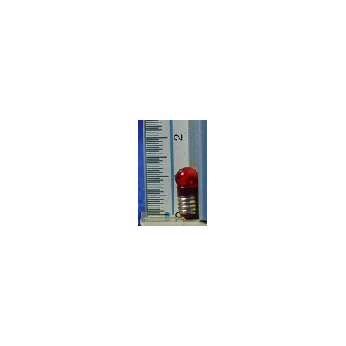 Red E5,5 bulb 1 cm glass