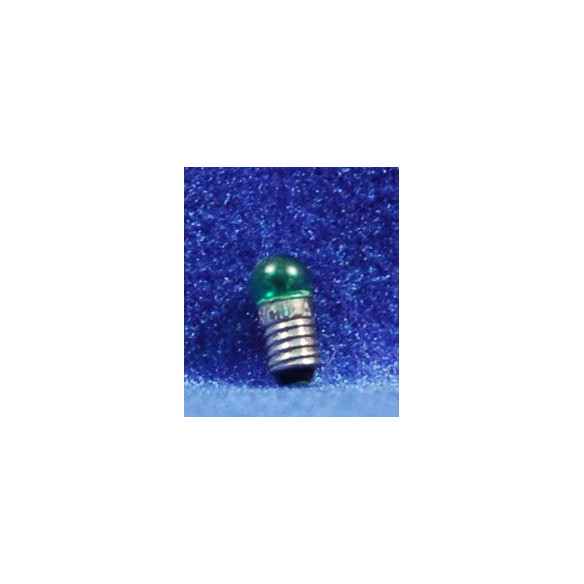 Bombeta E5,5 verda 1 cm vidre