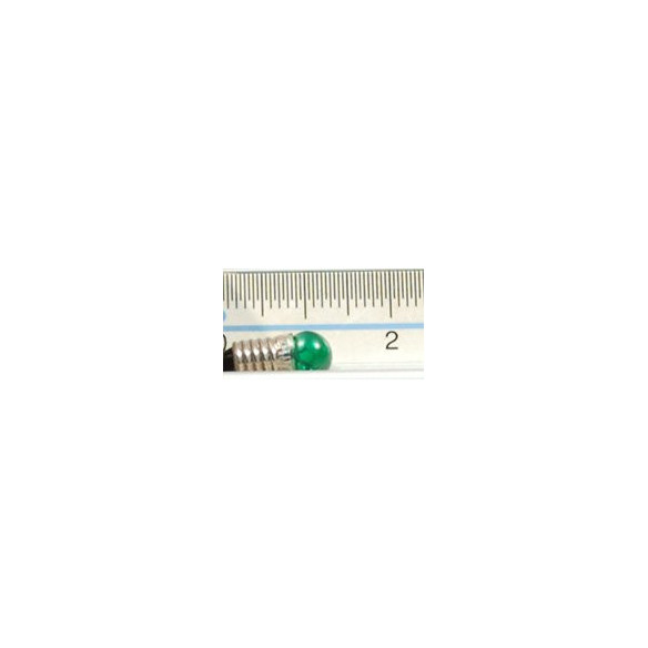 Bombeta E5,5 verda 1 cm vidre