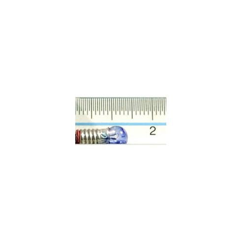 Bombilla E5,5 azul 1 cm cristal
