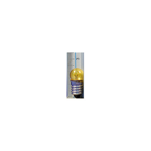 Bombilla amarilla E10 2 cm cristal