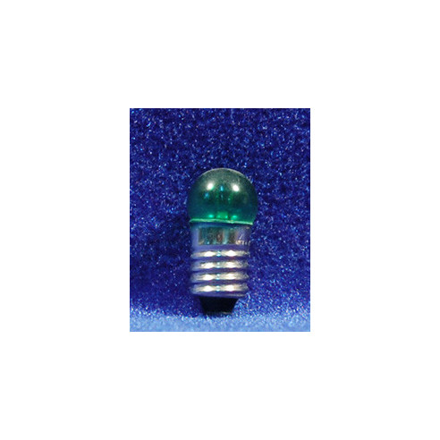Bombilla verde E10 2 cm cristal