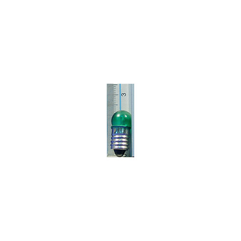 Bombilla verde E10 2 cm cristal