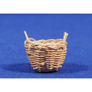 Basket two handle M2 diameter 3 cm wicker