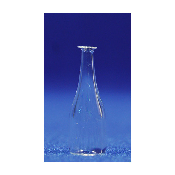 Bottle transparent 3 cm glass