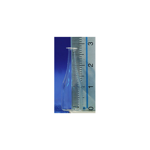 Bottle transparent 3 cm glass