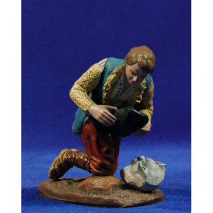 Pastor adorant amb sacs 16 cm fang pintat Figuralia