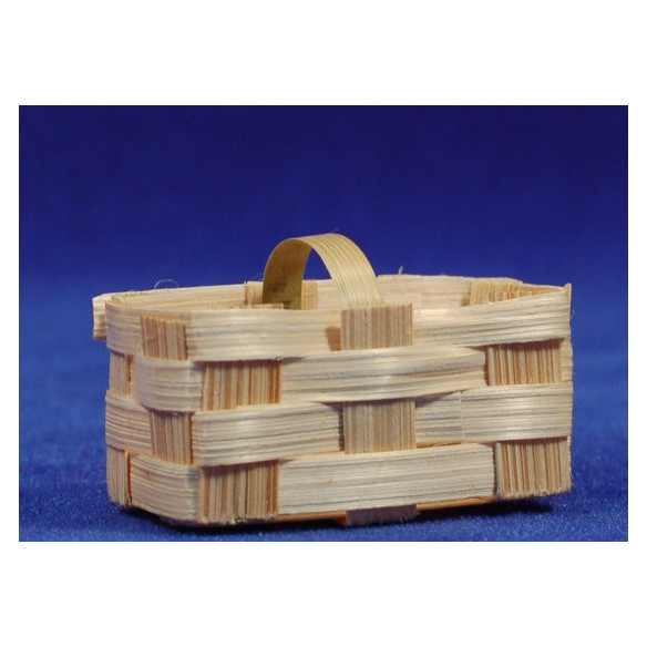 Basket plan with handles 5,5 cm wicker