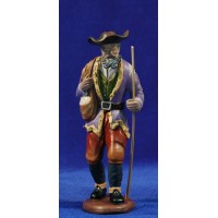 Pastor con bolsa 16 cm barro pintado Figuralia