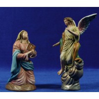 Anunciación a la Virgen 16 cm barro pintado Figuralia