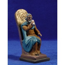 Herodes sentado 12 cm barro pintado Figuralia