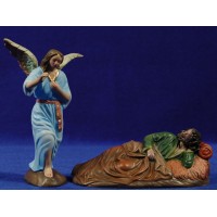 Sueño de San José 16 cm barro pintado Figuralia