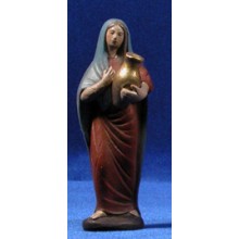 Pastora con jarra 12 cm barro pintado Figuralia