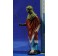 Pastor con bastón 12 cm barro pintado Figuralia