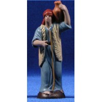 Pastor con jarra 7 cm barro pintado Figuralia