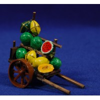 Carro fruta 6,5 cm madera