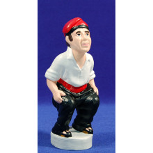 Caganer catalan 18 cm barro pintado