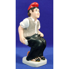 Caganer catalan 30 cm barro pintado