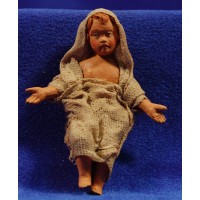 Niño Jesús M3 28 cm barro pintado