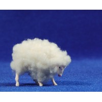 Cordero con lana 6 cm plástico Belenes Puig