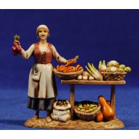 Vendedora de verduras 8 cm plástico Moranduzzo - Landi estilo 700