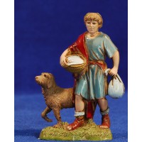 Pastor con perro 10 cm plástico Moranduzzo - Landi estilo 700