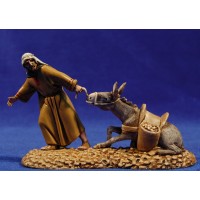 Pastor estirando mula 10 cm plástico Moranduzzo - Landi estilo ebraico