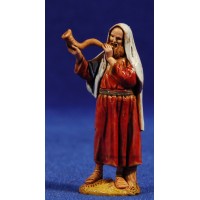 Pastor con corno 6,5 cm plástico Moranduzzo - Landi estilo ebraico