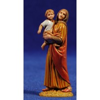 Pastora con niño M1 6,5 cm plástico Moranduzzo - Landi estilo ebraico