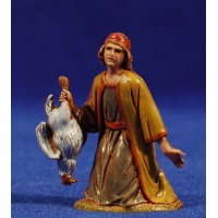 Pastor adorando con pollo 6,5 cm plástico Moranduzzo - Landi estilo ebraico