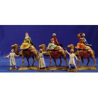 Reyes a camello con pajes 10 cm plástico Moranduzzo - Landi