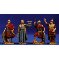 Soldados romanos y herodes 8 cm plástico Moranduzzo - Landi - Landi