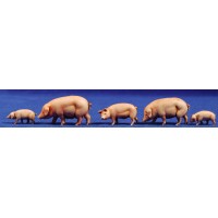 Grupo cerdos 10 cm plástico Moranduzzo - Landi