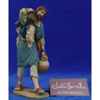 Pastor con manta y jarra 17 cm resina Montserrat Ribes