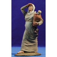 Pastora samaritana embarazada 17 cm resina Montserrat Ribes