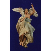 Ángel colgar estilo Napolitano 12 cm barro y ropa De Francesco