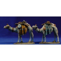 Camello de pie 8 barro pintado De Francesco