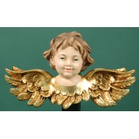 Busto de ángel colgar doble ala 10 cm resina