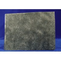 Tipo papel de roca diseño roca gris 70x50 cm aluminio pintado