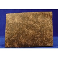 Tipo papel de roca diseño roca marrón 70x50 cm aluminio pintado