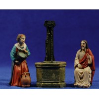 Jesús y la Samaritana 9 cm resina