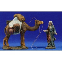 Pastor con camello 9 cm resina