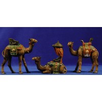 Grupo 3 camellos 11 cm resina
