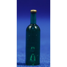 Botella verde 3,5 cm plastico