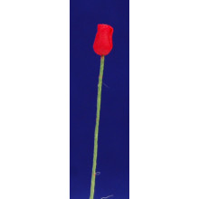 Tulipan rojo 0,6cm mas tallo plàstico