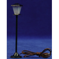 Farola de calle luz led blanca 10 cm metal