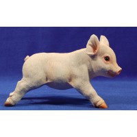 Cerdo cria corriendo 160 cm resina