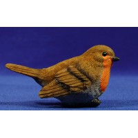Pájaro pettirojo europeo 120 cm resina